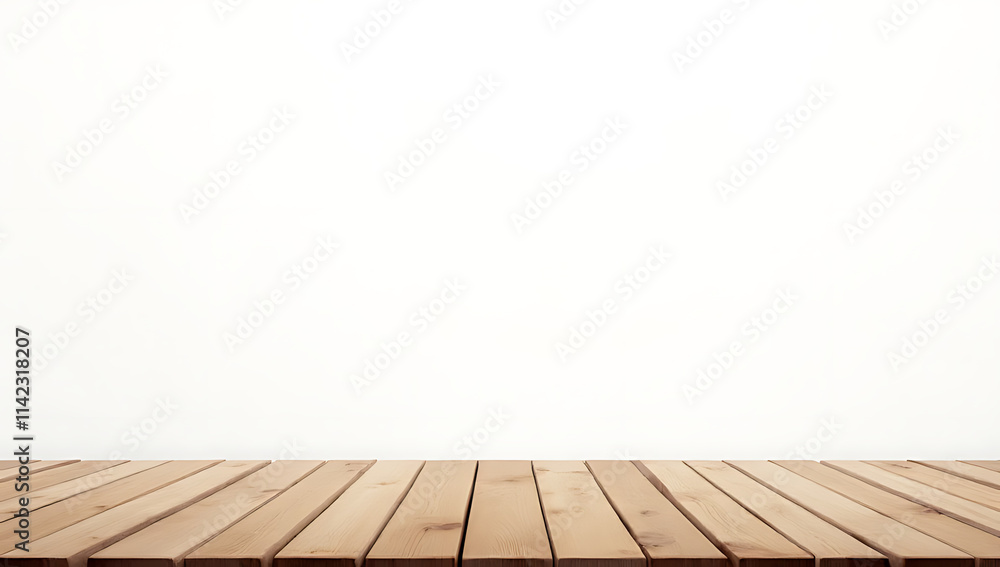 A natural wooden table top texture provides a versatile backdrop for product display or design concept visual layouts on a white background._00003_ A natural wooden table top texture provides a versatile backdrop for product display or design concept visual layouts on a white background._00003_