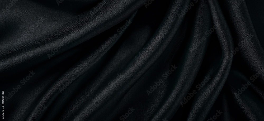 Black fabric background with a cross-sectional texture. Black fabric background with a cross-sectional texture.