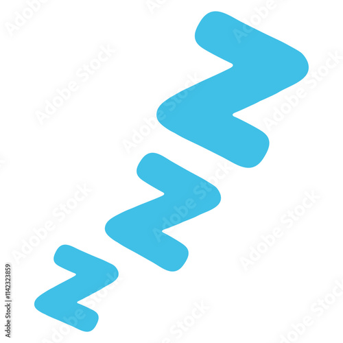 Sleeping Symbol Vector Illustration | ZZZ Icon for Sleep and Rest