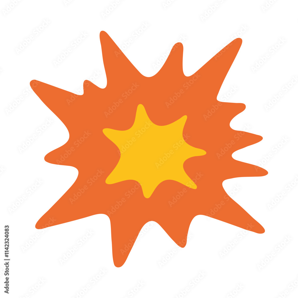 Collision Symbol Vector Illustration | Boom Explosive Impact Icon Collision Symbol Vector Illustration | Boom Explosive Impact Icon