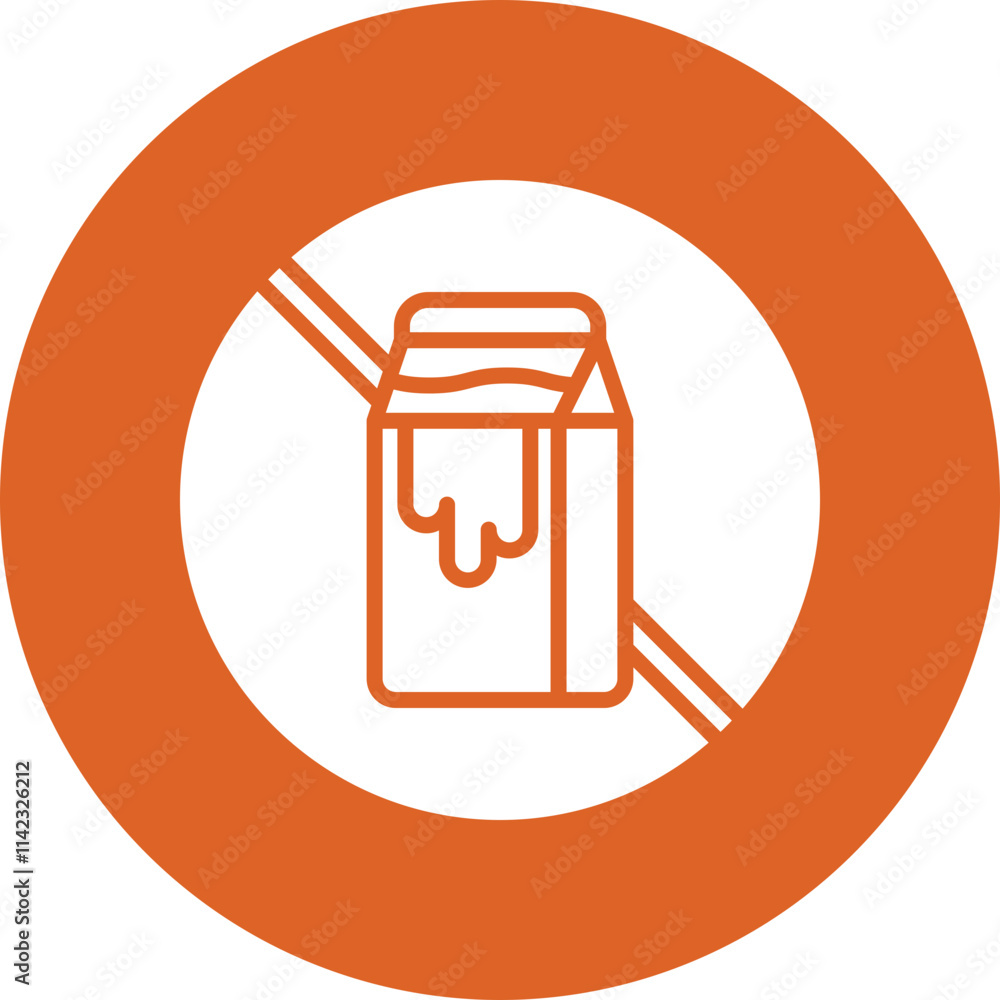 Lactose Free Icon glyph circle icon Lactose Free Icon glyph circle icon