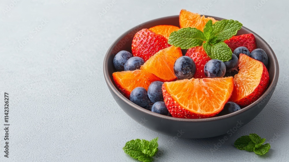 Fresh Fruit Salad Bowl Strawberries, Mandarin Oranges, and Blueberries Fresh Fruit Salad Bowl Strawberries, Mandarin Oranges, and Blueberries