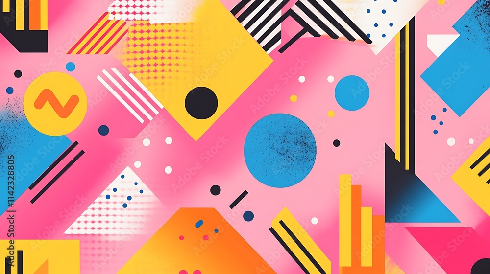 Abstract geometric pattern with vibrant colors and shapes. (5) Abstract geometric pattern with vibrant colors and shapes. (5)