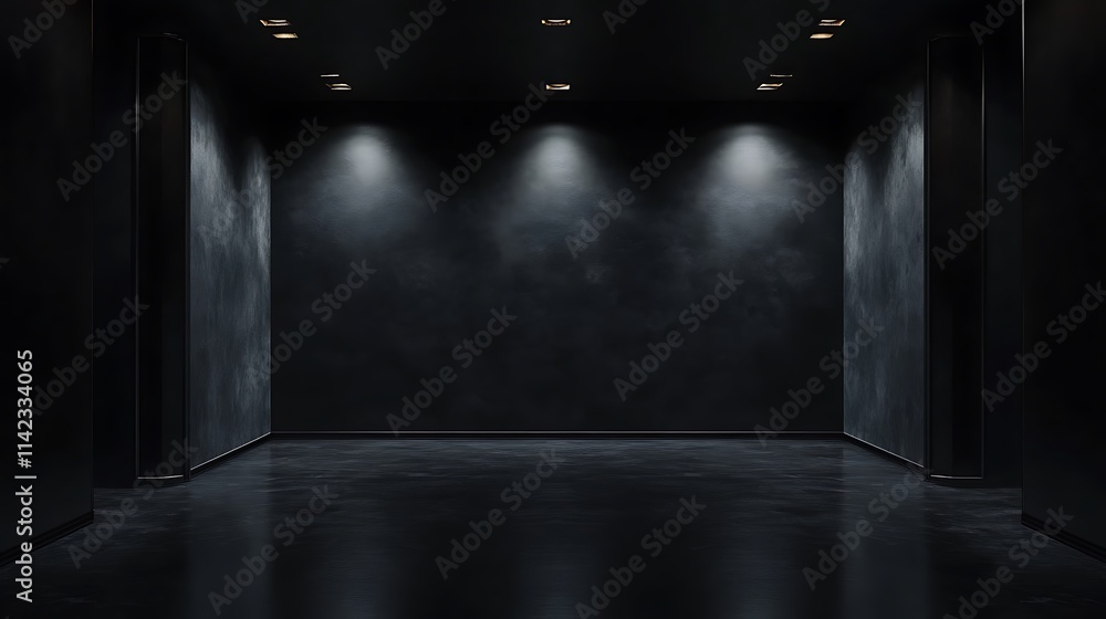 Minimalistic luxury black background with no textures, creating an exclusive and clean aesthetic for high end advertising