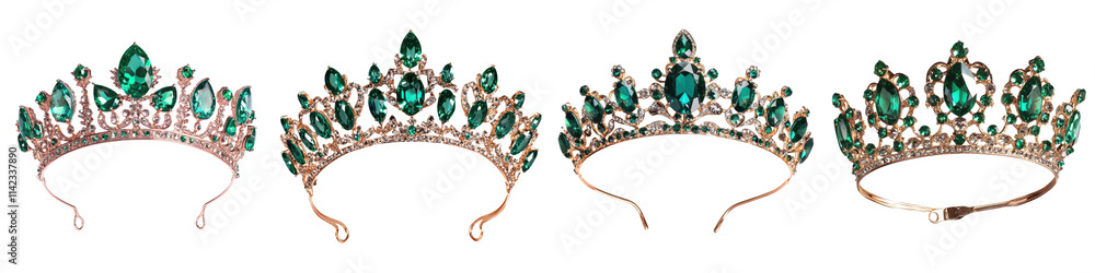 Collection of Ornate Gemstone Encrusted Tiaras and Crowns Showcasing Regal Elegance and Luxury Fashion Accessories Collection of Ornate Gemstone Encrusted Tiaras and Crowns Showcasing Regal Elegance and Luxury Fashion Accessories