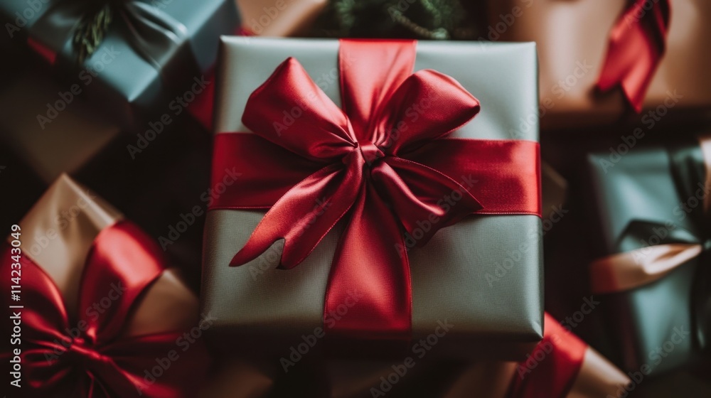 Beautifully Wrapped Gifts with Red Satin Ribbons for Any Occasion Beautifully Wrapped Gifts with Red Satin Ribbons for Any Occasion