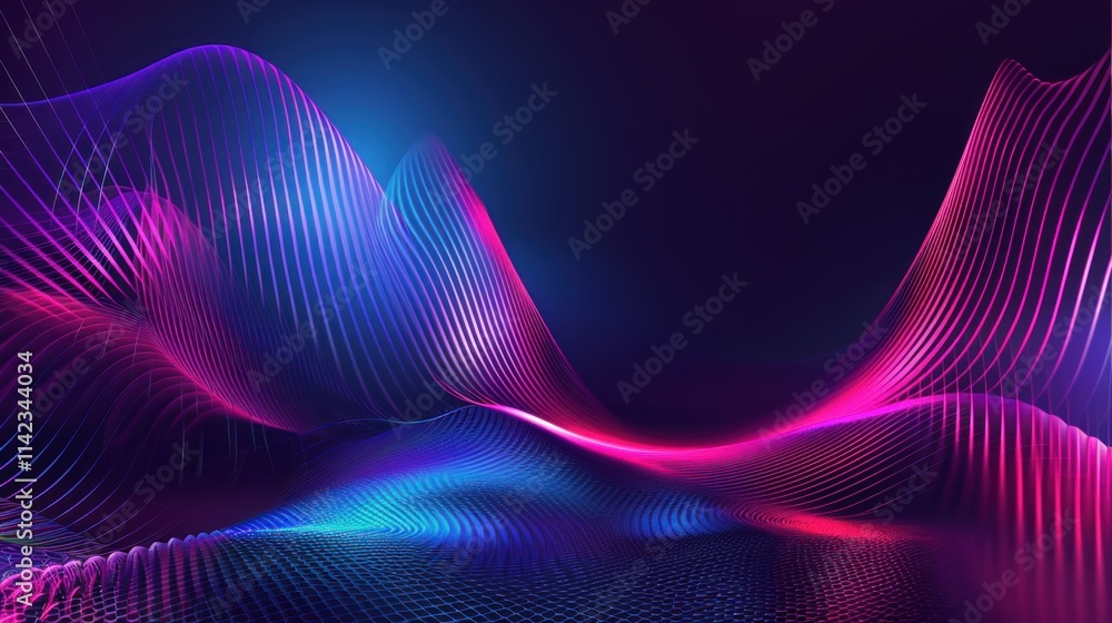 Abstract Neon Lightscape Abstract Neon Lightscape