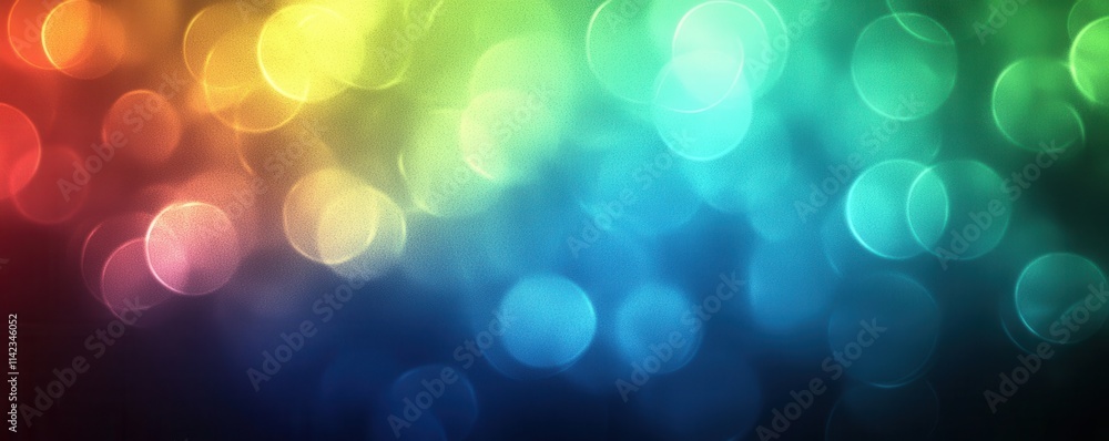 Obraz premium Vibrant Abstract Background with Colorful Bokeh Effect in Soft Gradient Hues