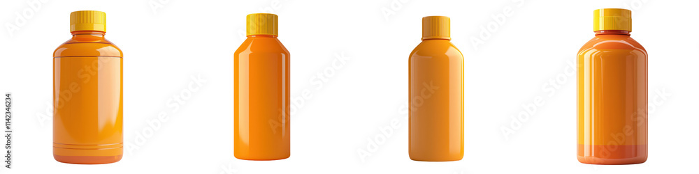 3D Rendering of Orange Plastic Bottle Mockup in Studio Setting on Clean White Background Product Packaging Design for Cosmetic Shampoo Conditioner or Other Beauty and Personal Care Items 3D Rendering of Orange Plastic Bottle Mockup in Studio Setting on Clean White Background Product Packaging Design for Cosmetic Shampoo Conditioner or Other Beauty and Personal Care Items