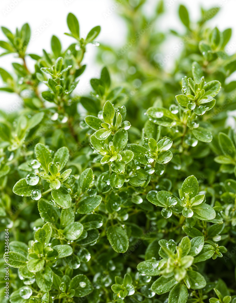 Medicinal herbs - Thyme isolated on white background. Generative AI Medicinal herbs - Thyme isolated on white background. Generative AI