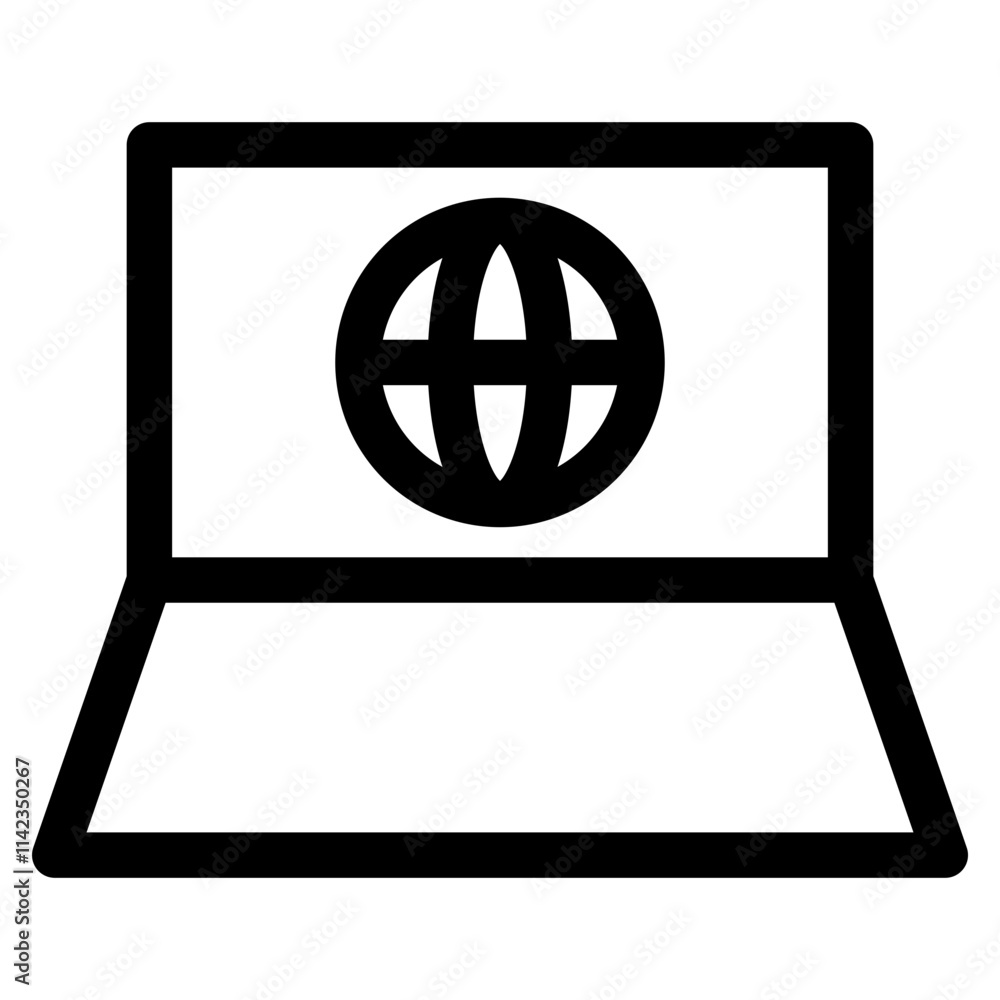 Laptop icon element for design Laptop icon element for design
