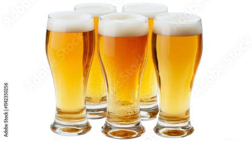 Wallpaper Mural Glasses of beer, isolated on transparent background Torontodigital.ca