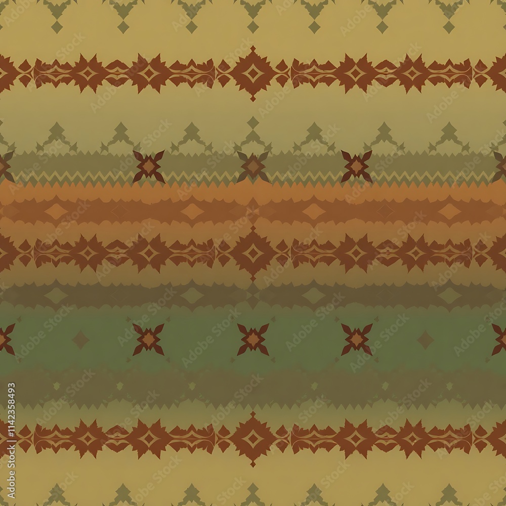 Fototapeta premium Southwest Desert Textile Pattern 