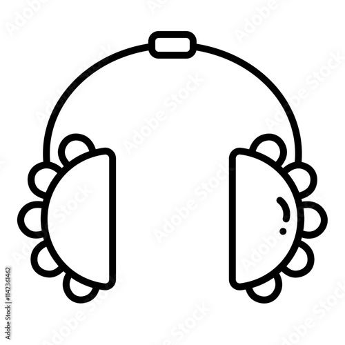 Vector illustration of a cozy pair of earmuffs designed to keep ears warm in cold weather. The earmuffs feature soft, fluffy material and an adjustable headband, making them perfect for winter activit