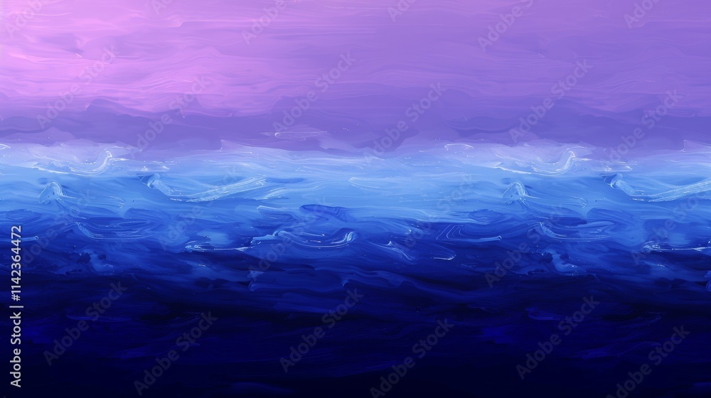 Abstract painting with purple and blue hues Abstract painting with purple and blue hues