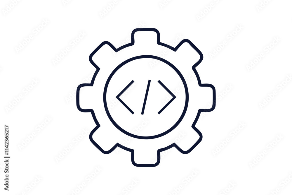 gear icon machine learning clip art free vector illustration on white background gear icon machine learning clip art free vector illustration on white background