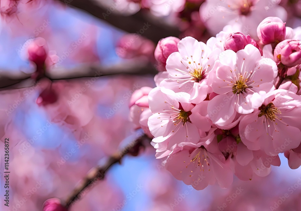 Whispers of Bloom: Soft Pink Blossoms - Generative AI Whispers of Bloom: Soft Pink Blossoms - Generative AI