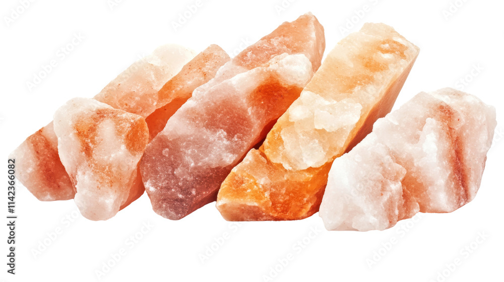 Himalayan salt, isolated on transparent background Himalayan salt, isolated on transparent background