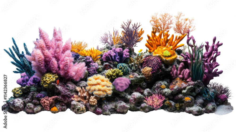 Coral reef, transparent background Coral reef, transparent background