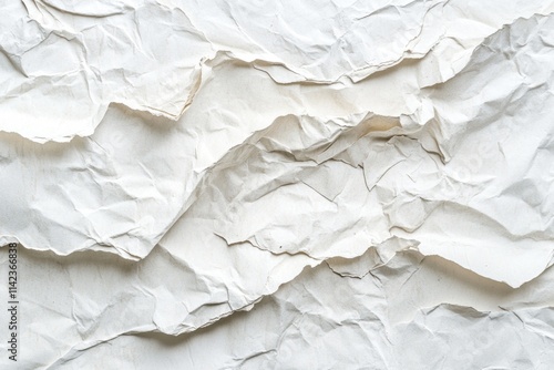 Wallpaper Mural wrinkled  sheet of paper on white background
 Torontodigital.ca