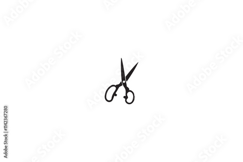 Scissors vector silhouette image made by adobe illustrator.