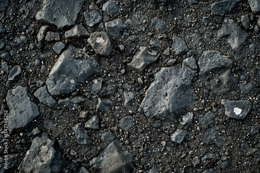 Image of asphalt grey surface with stones. Texture for background usage Image of asphalt grey surface with stones. Texture for background usage