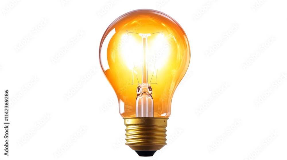 Light bulb, isolated on transparent background Light bulb, isolated on transparent background