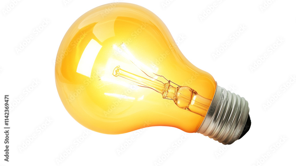Light bulb, isolated on transparent background Light bulb, isolated on transparent background