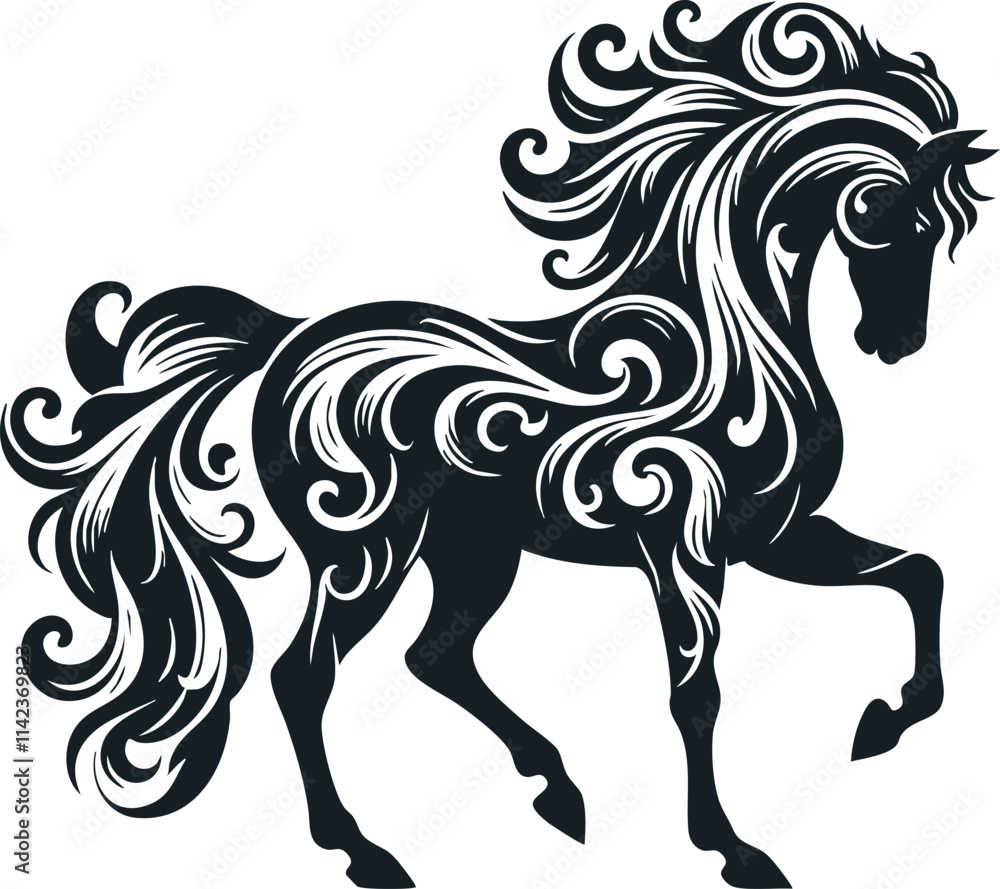 Wild Horse Silhouette for Nature-Themed Projects
Wild Horse Silhouette for Nature-Themed Projects