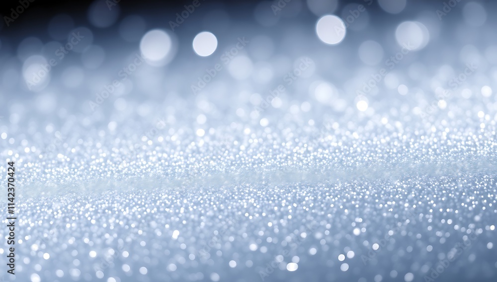 Sparkling Silver Glitter Background Shimmering Lights Sparkling Silver Glitter Background Shimmering Lights