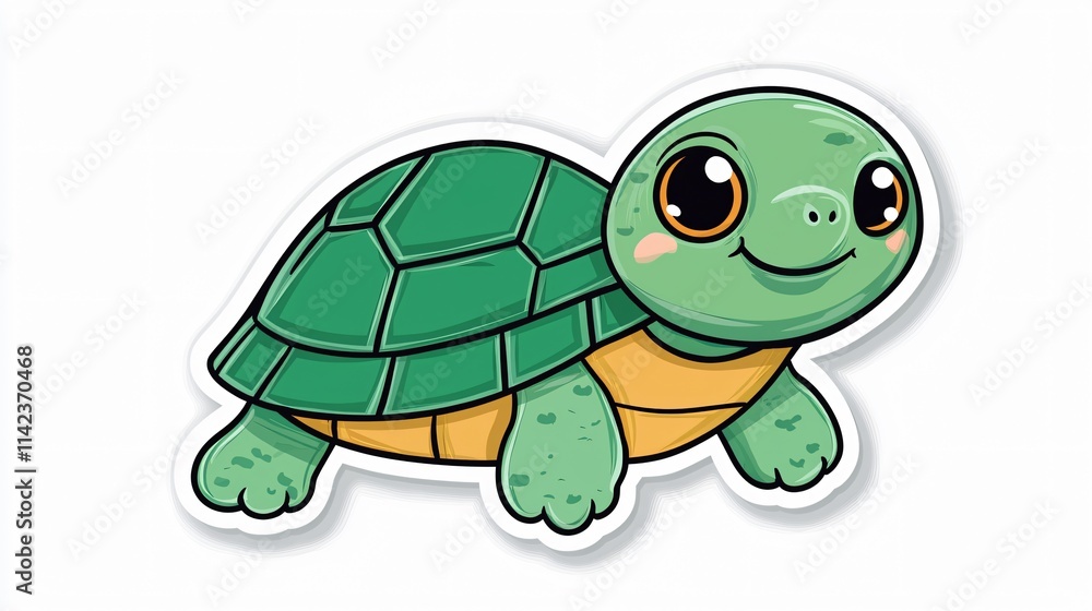 Cute cartoon turtle illustration fun environment kid-friendly art Cute cartoon turtle illustration fun environment kid-friendly art