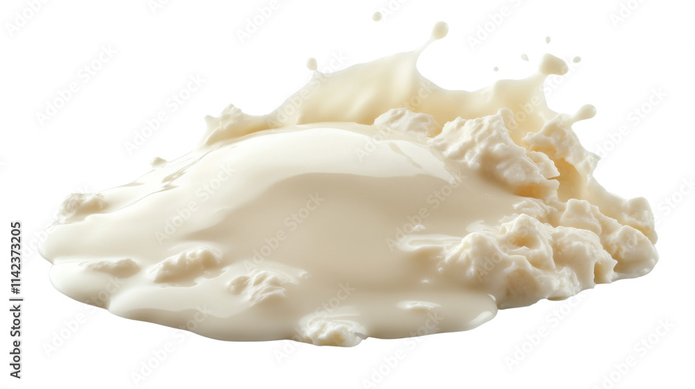 Fototapeta premium Milk splash, transparent background