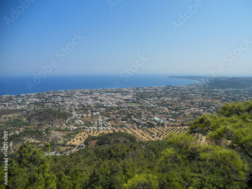 Breathtaking coastal view of a serene town