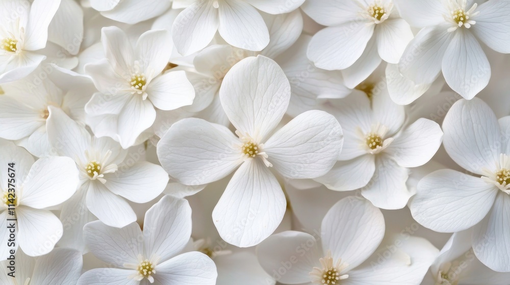 Close-up of white hepatica flowers
