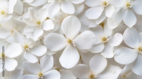 Close-up of white hepatica flowers