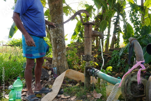 Manual Water Pump System Made from Recycled Materials – Rural Innovation in Agricultural Setting