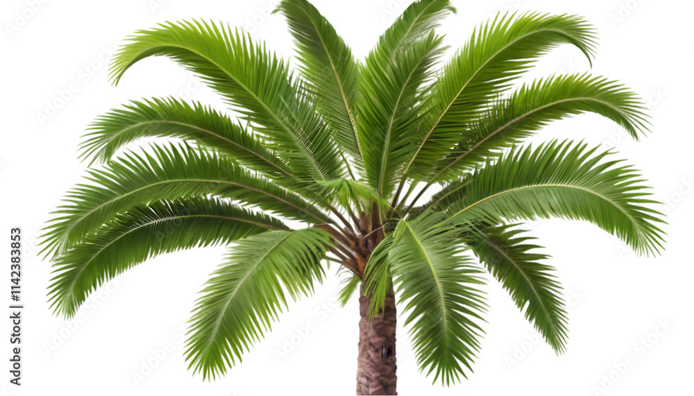 Tropical palm tree with lush green fronds and textured trunk, isolated on a transparent background, perfect for vacation and summer-themed designs.
Tropical palm tree with lush green fronds and textured trunk, isolated on a transparent background, perfect for vacation and summer-themed designs.