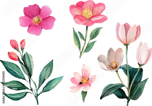 Wallpaper Mural bouquet of pink lilies Torontodigital.ca