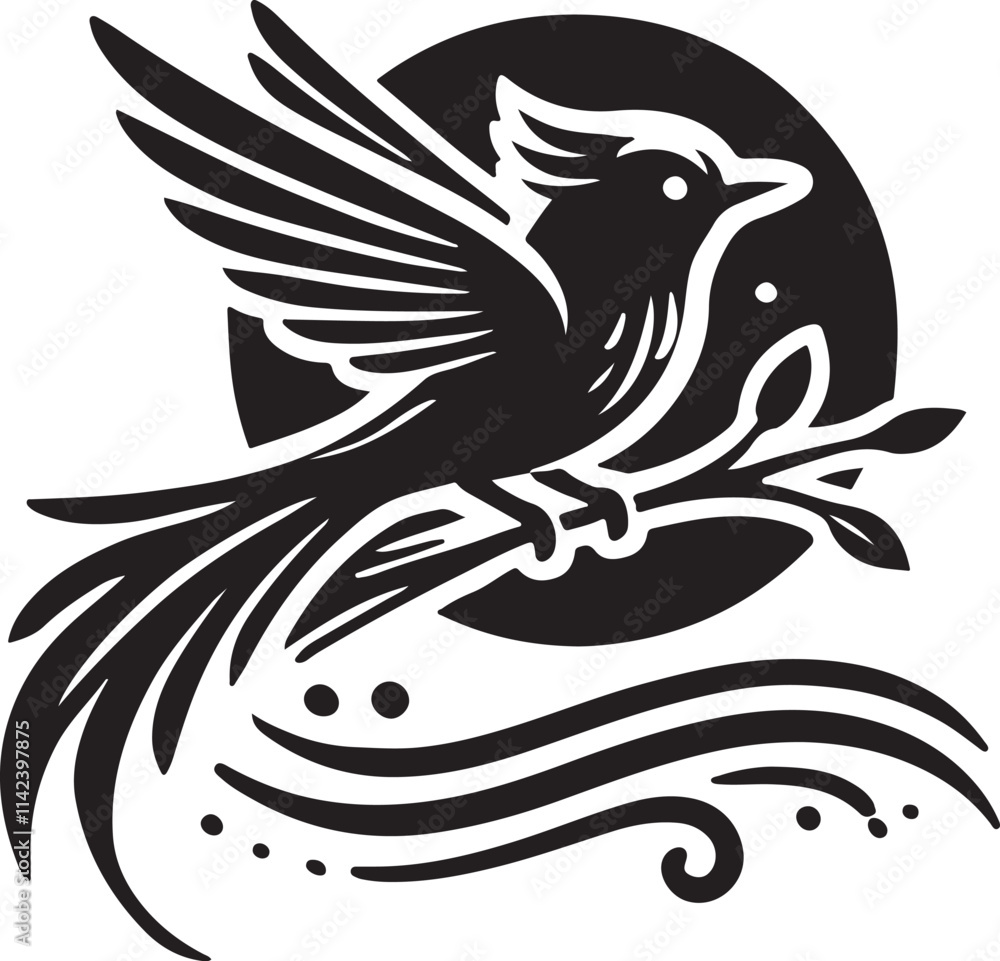 Fototapeta premium black and white tattoo