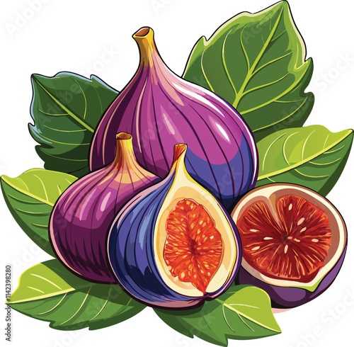 figs isolated on white background