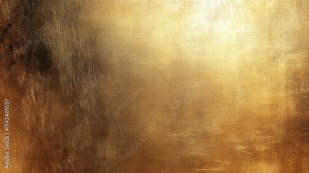 Obraz premium A shimmering, textured golden surface, evoking luxury and warmth, with subtle variations in tone and light.