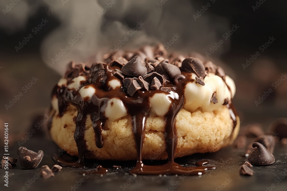 Delicious Chocolate Covered Cookie With Cream Filling Delicious Chocolate Covered Cookie With Cream Filling