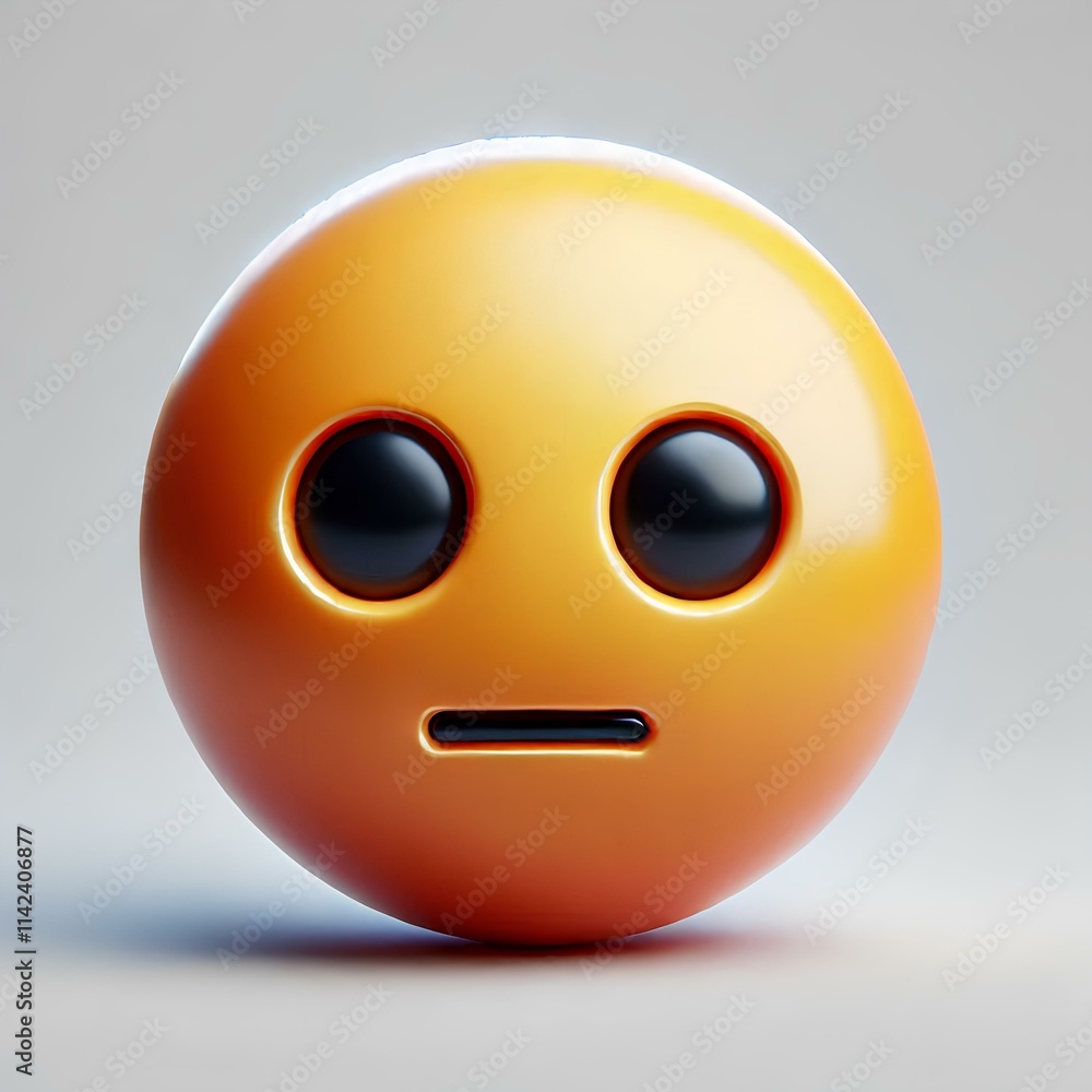 3D Emoji Design with Detailed Shadows and Smooth Surface 3D Emoji Design with Detailed Shadows and Smooth Surface