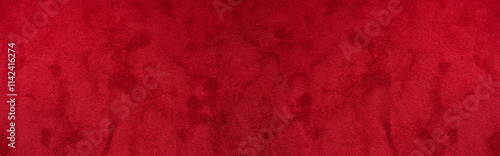 Red carpet fabric texture, background with copy space