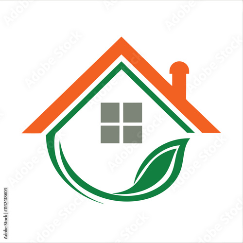 Eco House Logo Vector Design.