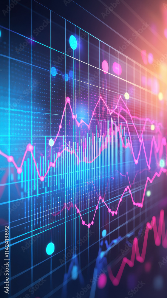Dynamic data visualization with colorful graphs and charts Dynamic data visualization with colorful graphs and charts