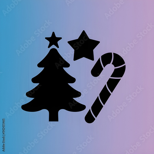 A vector image of Christmas icon 