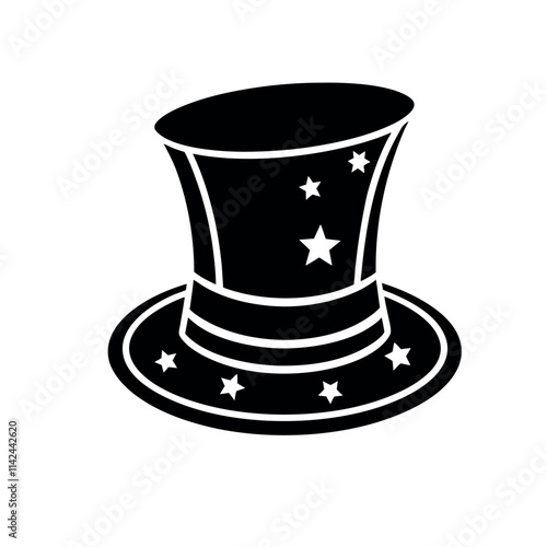 black hat isolated on white