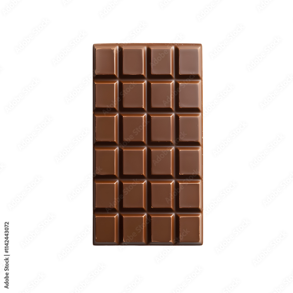 Fototapeta premium Chocolate Bar in 4K with Smooth Texture and Shiny Surface