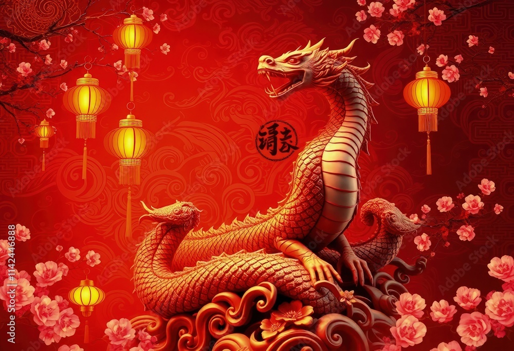 Chinese New Year Dragon Statue - Snake Statue
- Chinese Perfect Background - Perfect Any Project Chinese New Year Dragon Statue - Snake Statue
- Chinese Perfect Background - Perfect Any Project